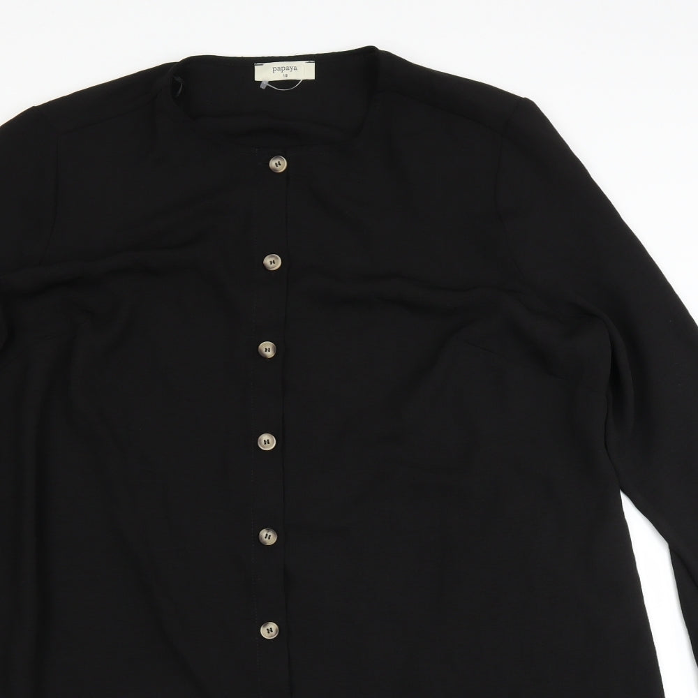 Matalan Womens Black   Shirt Dress  Size 18