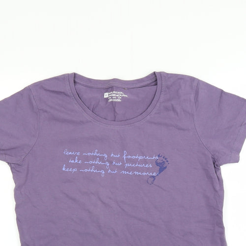 Mountain Warehouse Womens Purple   Basic T-Shirt Size 14