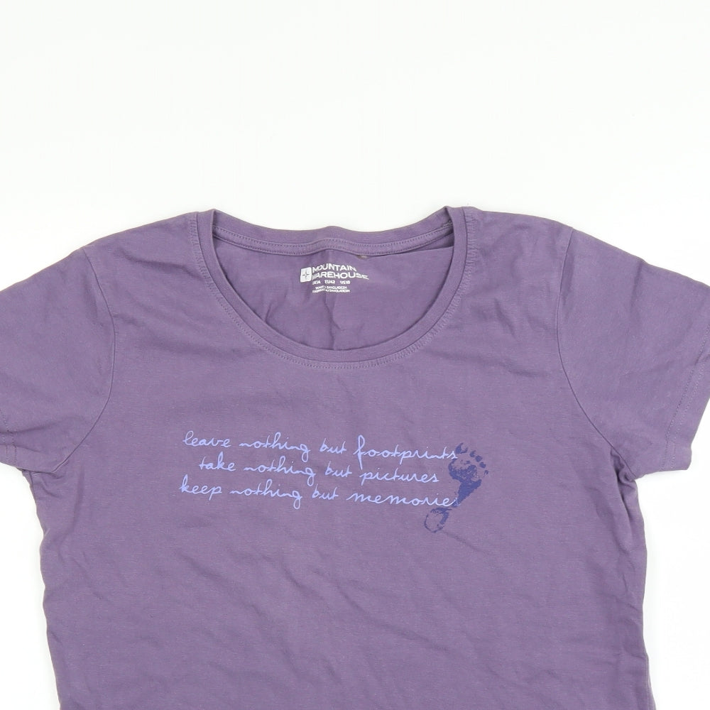 Mountain Warehouse Womens Purple   Basic T-Shirt Size 14