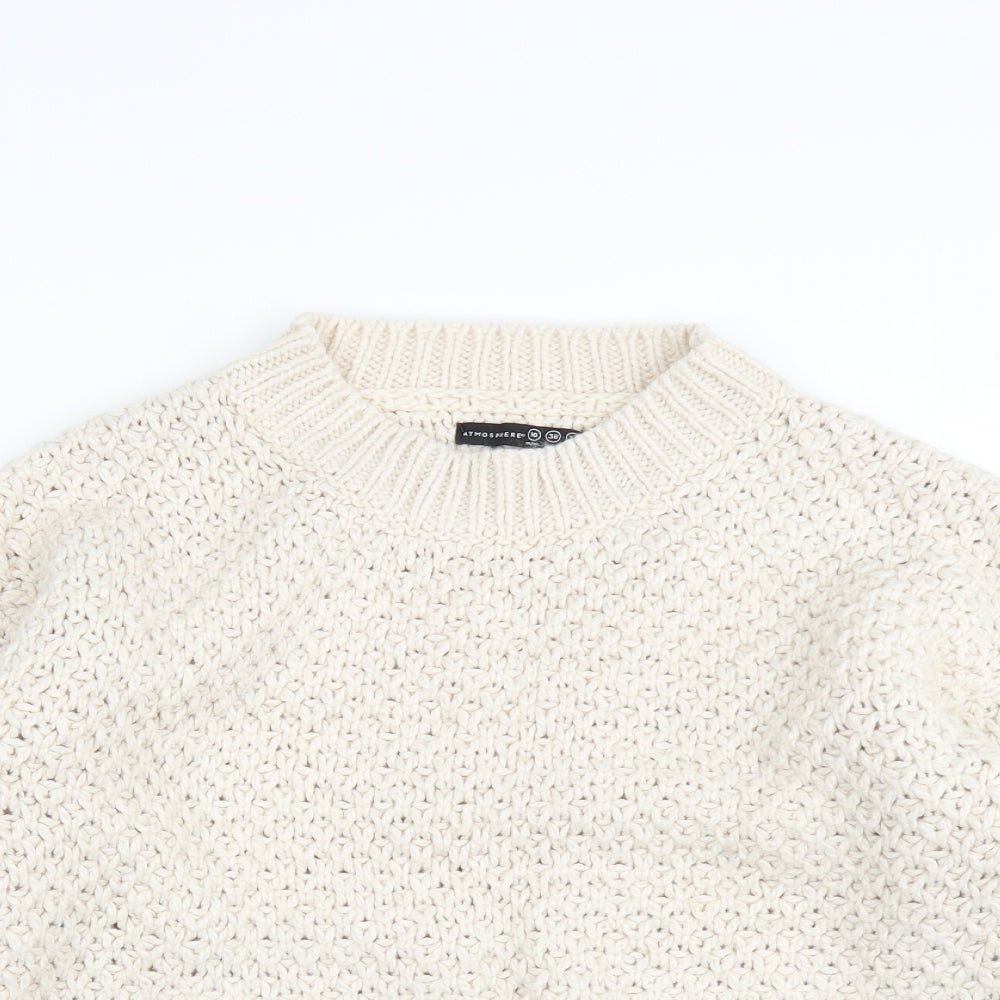 Primark Womens Ivory   Pullover Jumper Size 10  - Chunky Knit