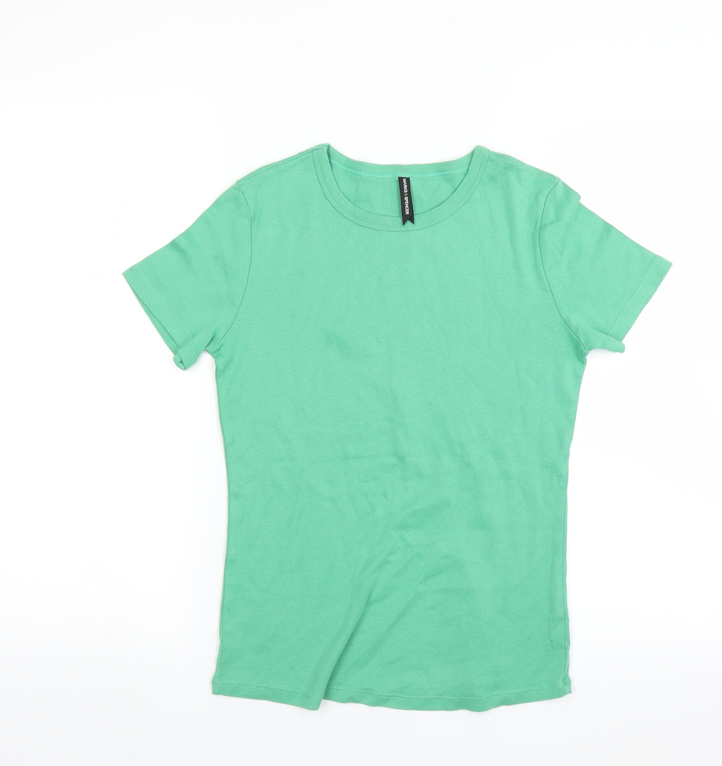 Marks and Spencer Womens Green   Basic T-Shirt Size 12