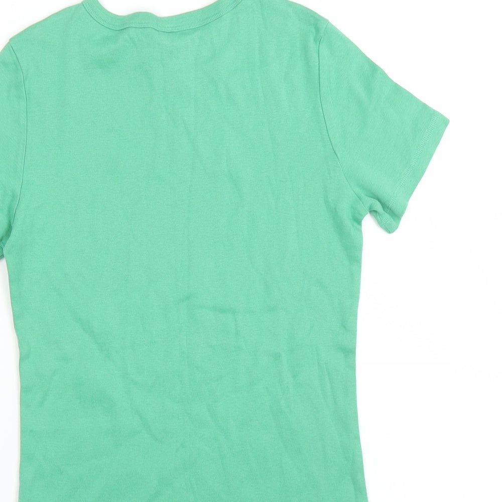 Marks and Spencer Womens Green   Basic T-Shirt Size 12