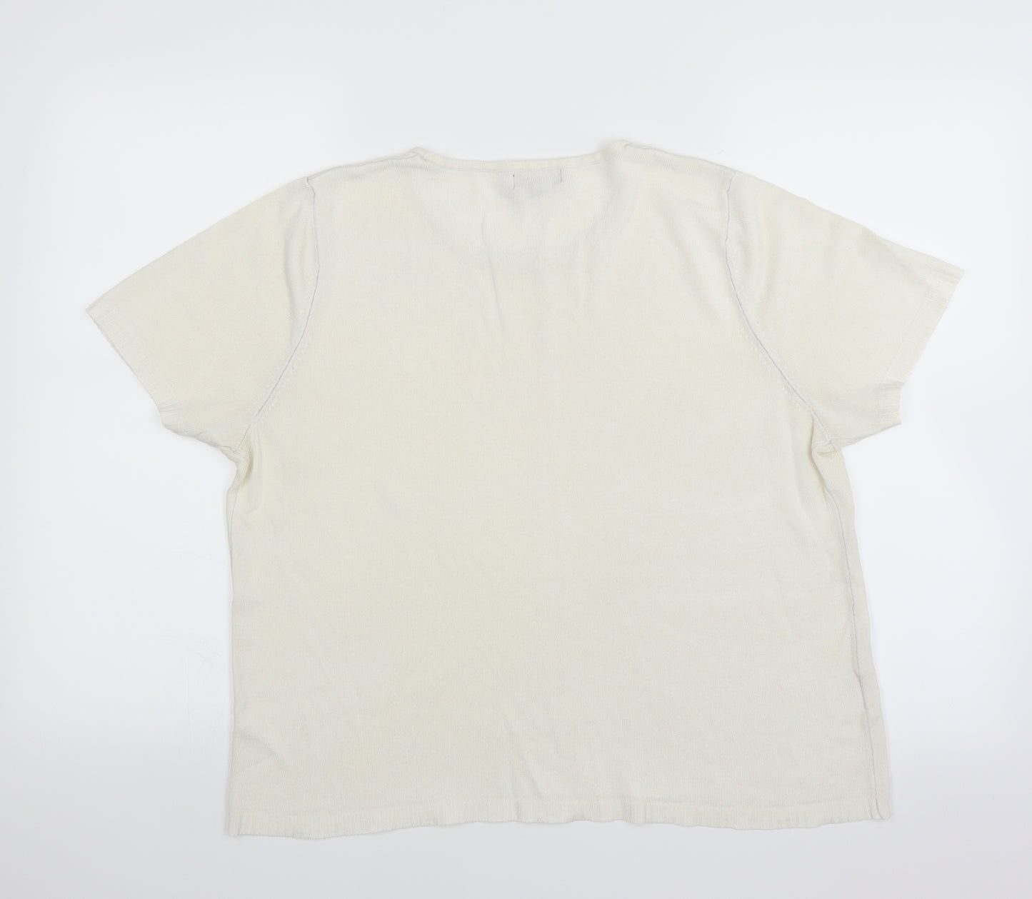 Matalan Womens White   Basic T-Shirt Size 20
