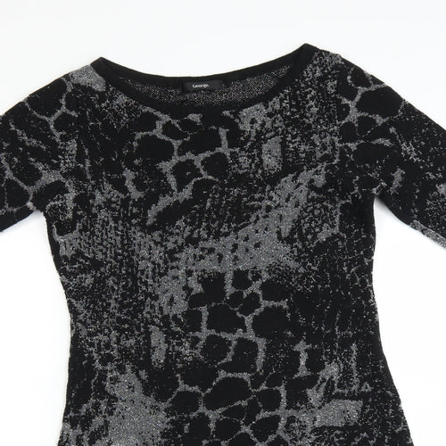 George Womens Black   Jumper Dress  Size 8
