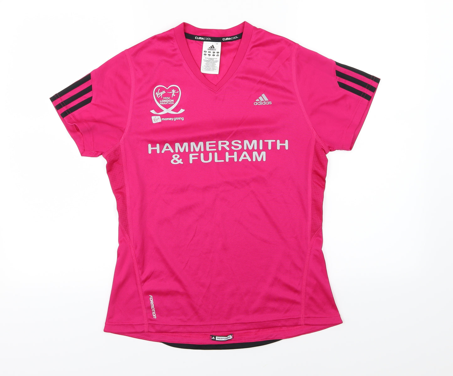 adidas Womens Pink   Basic T-Shirt Size 12  - London Marathon
