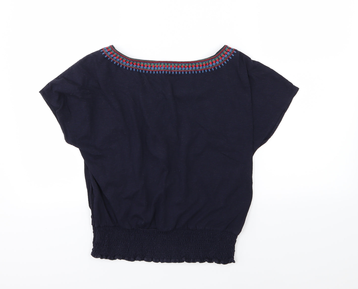 American Eagle Outfitters Womens Blue  Jersey Basic T-Shirt Size S