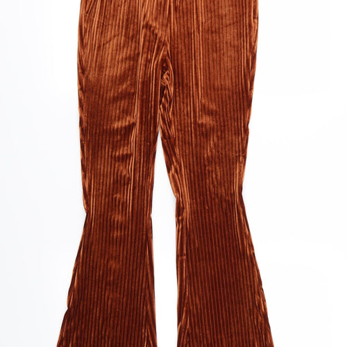 SheIn Womens Orange  Corduroy Trousers  Size S L30 in