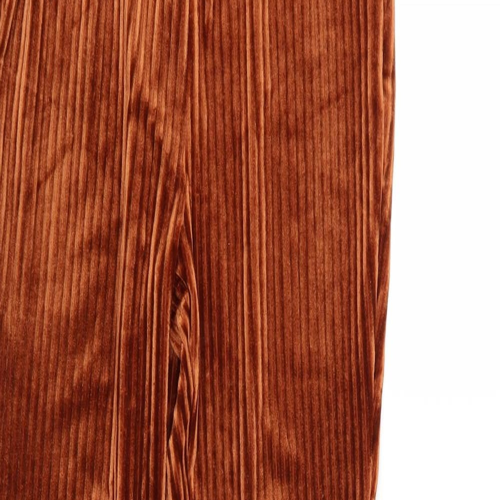 SheIn Womens Orange  Corduroy Trousers  Size S L30 in