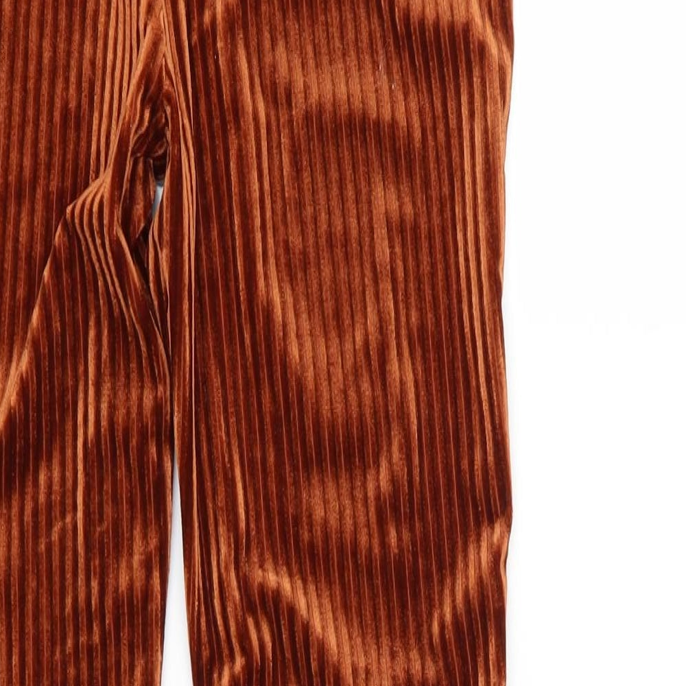 SheIn Womens Orange  Corduroy Trousers  Size S L30 in