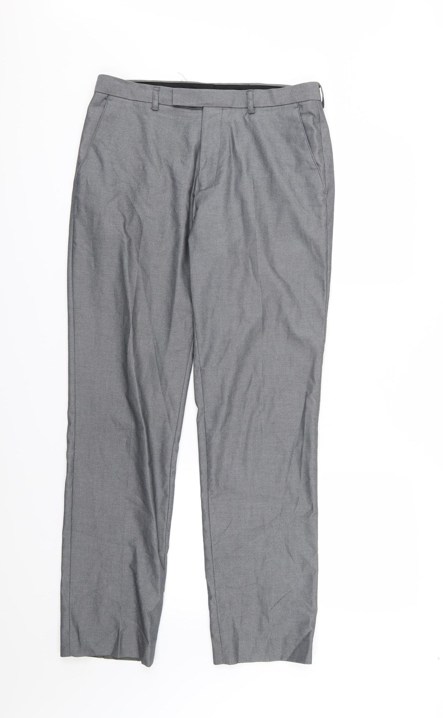 George Mens Grey  Rayon Trousers  Size 30 L31 in