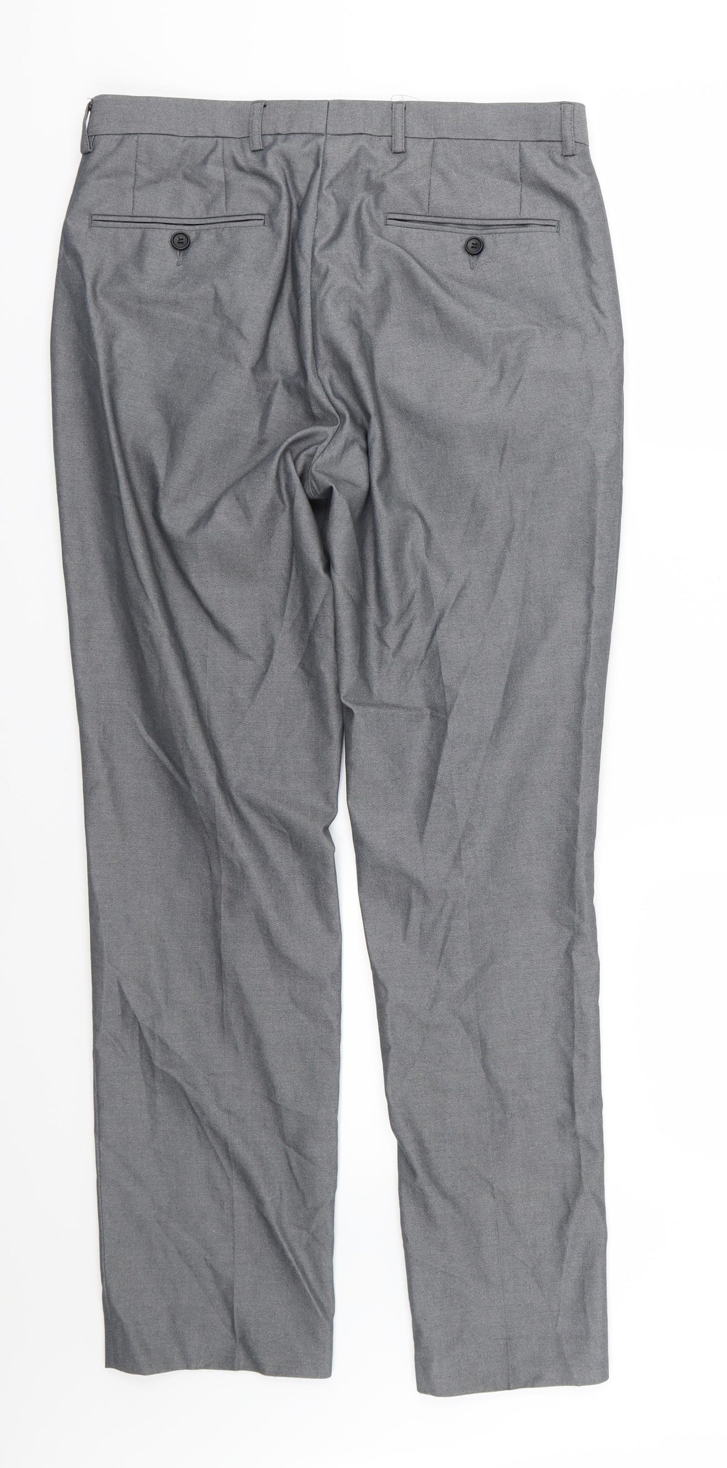 George Mens Grey  Rayon Trousers  Size 30 L31 in