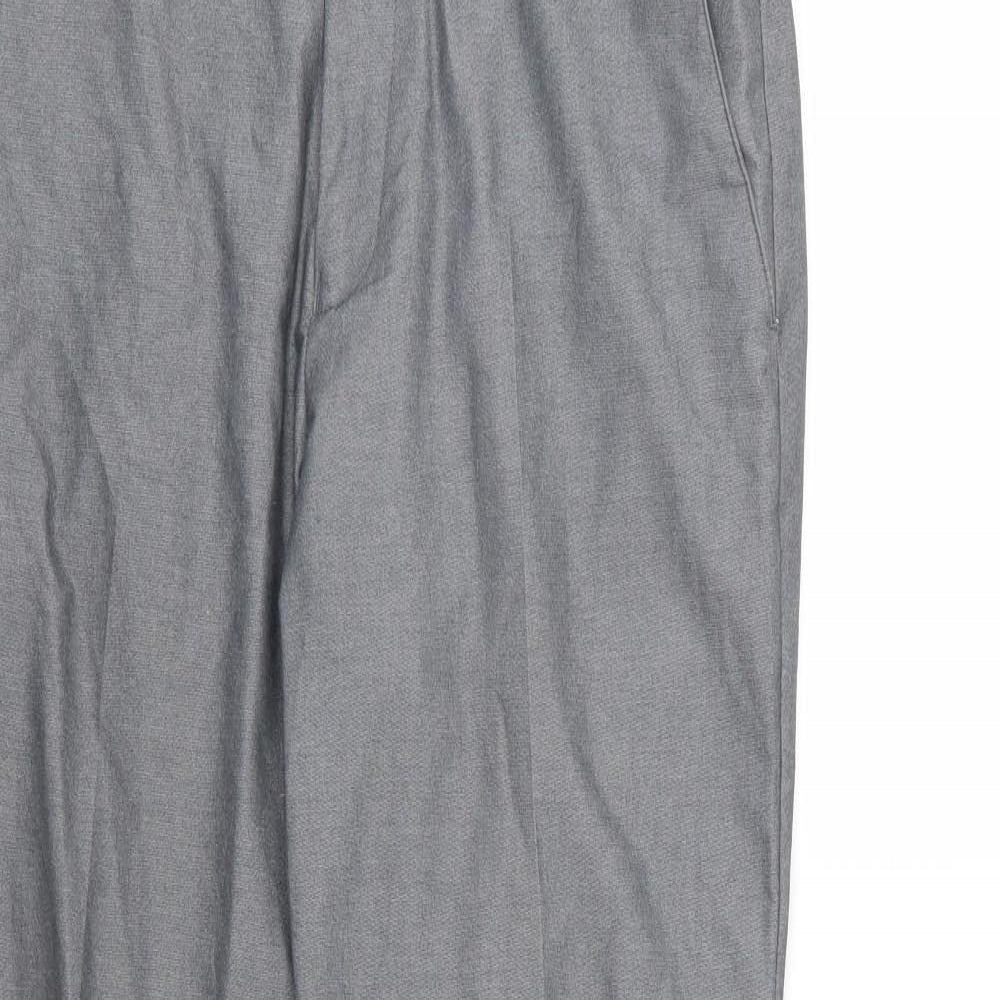 George Mens Grey  Rayon Trousers  Size 30 L31 in