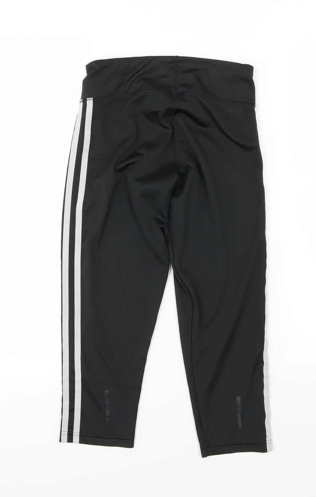 adidas Womens Black Striped  Compression Shorts Size XS