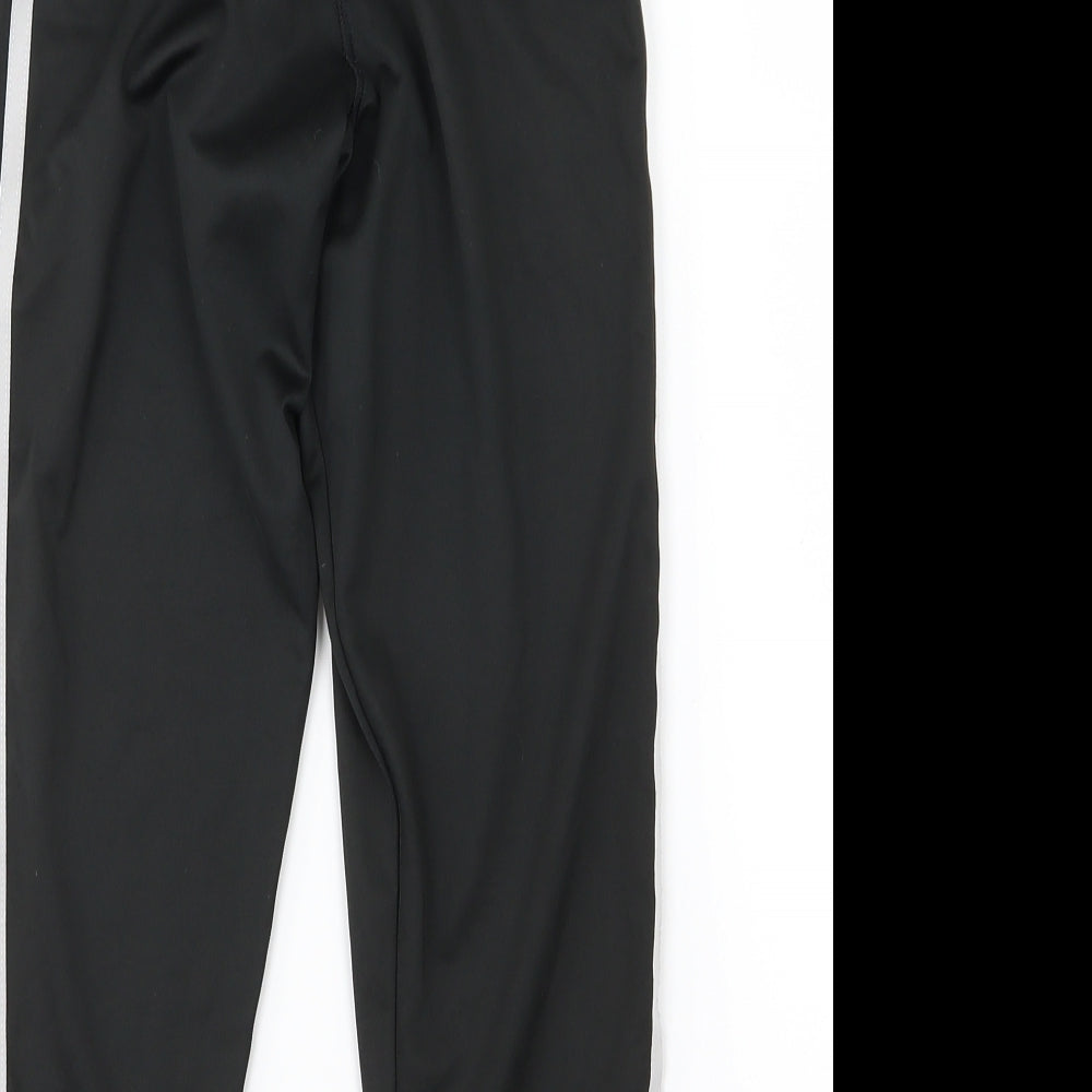 adidas Womens Black Striped  Compression Shorts Size XS
