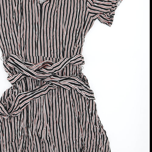 Warehouse Womens Multicoloured Striped  A-Line  Size 12