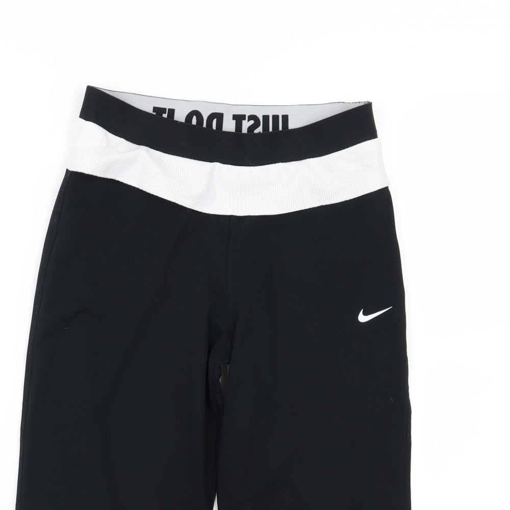 Nike Girls Black   Compression Shorts Size 12-13 Years