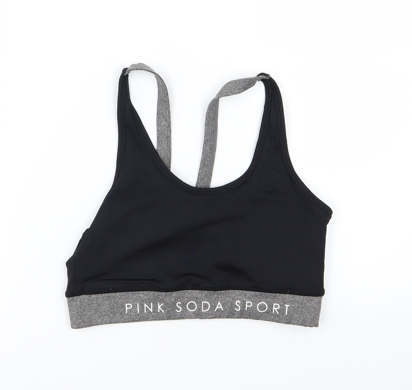 Pink Soda Womens Black   Cropped Tank Size 10
