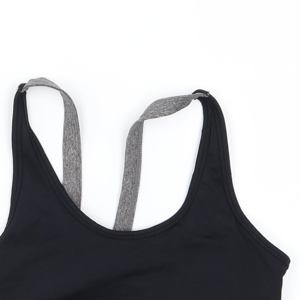 Pink Soda Womens Black   Cropped Tank Size 10