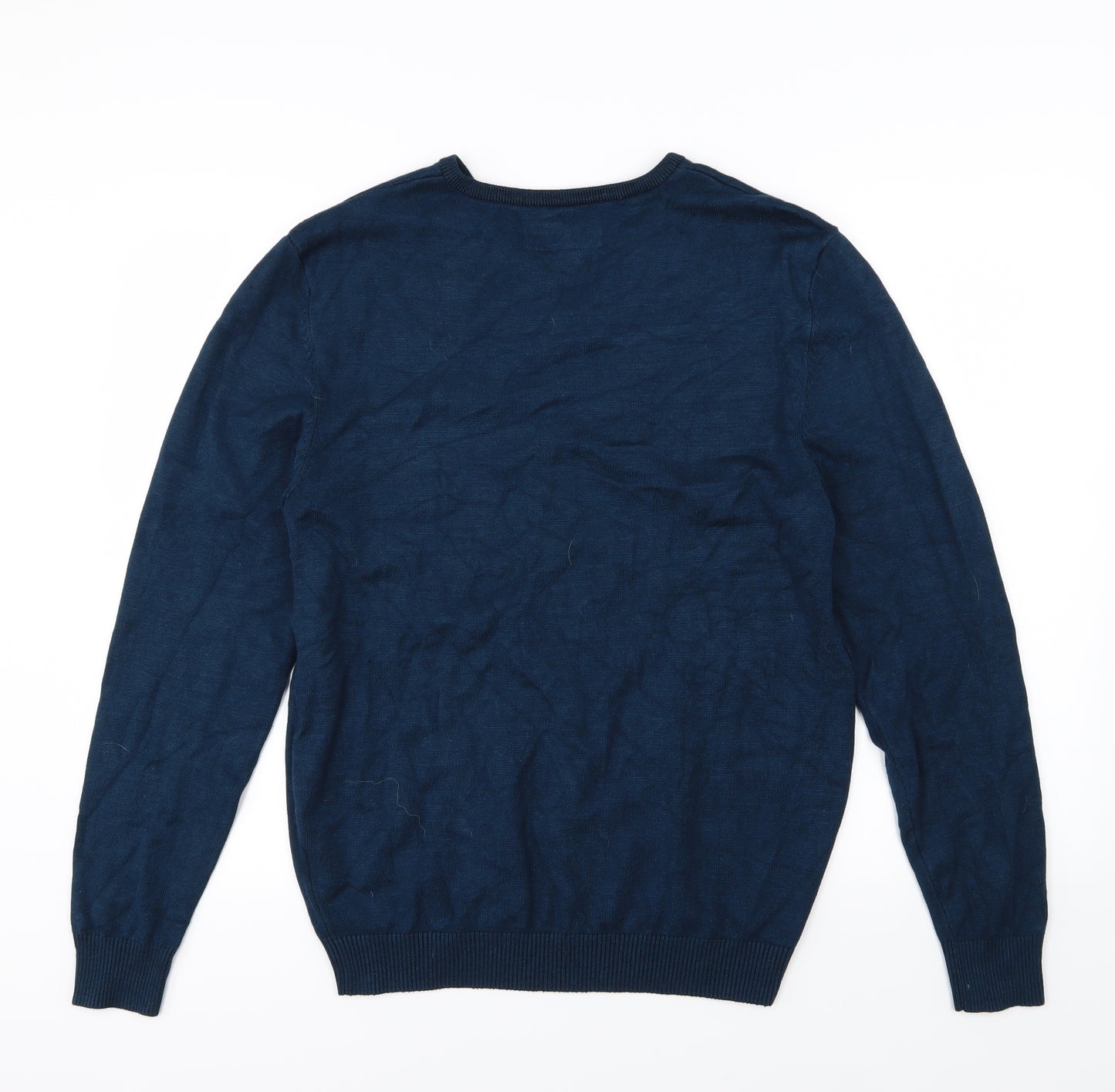 Armand Thiery Mens Blue  Knit Pullover Jumper Size L