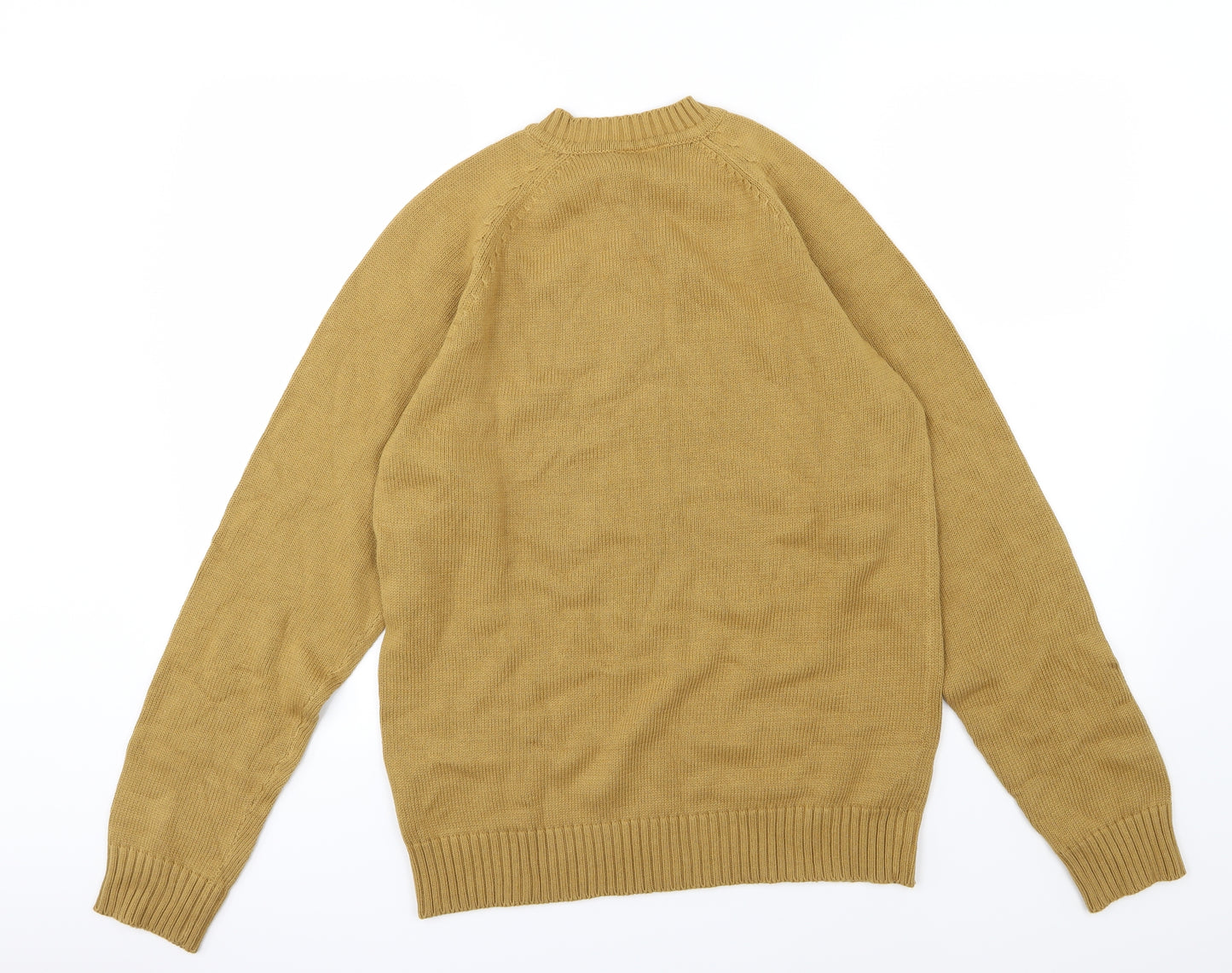 H&M Mens Brown  Knit Pullover Jumper Size S