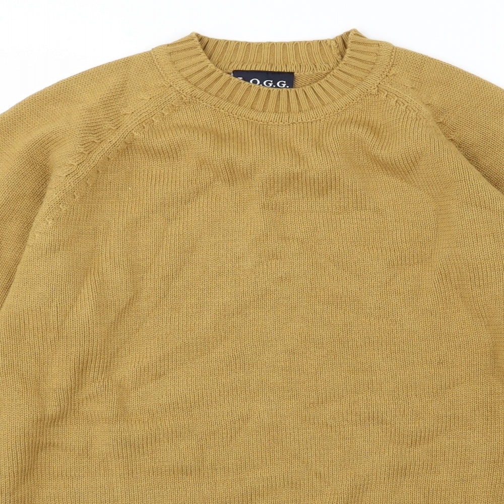 H&M Mens Brown  Knit Pullover Jumper Size S
