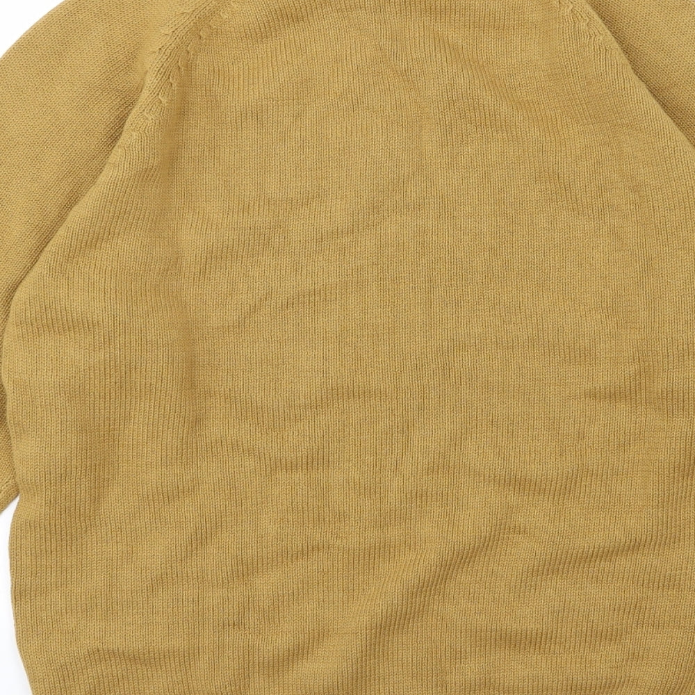 H&M Mens Brown  Knit Pullover Jumper Size S