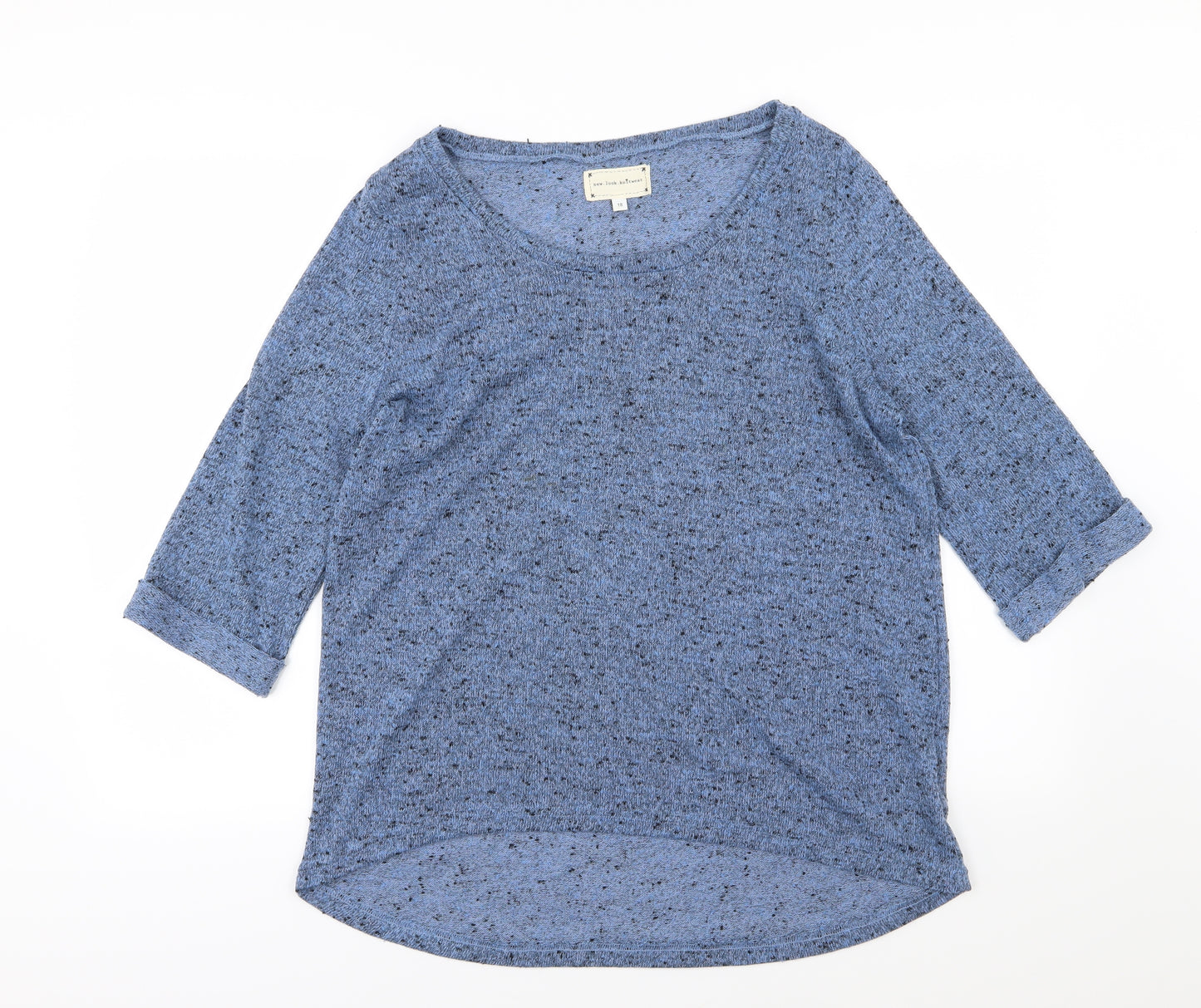 New Look Womens Blue  Knit Pullover Jumper Size 18