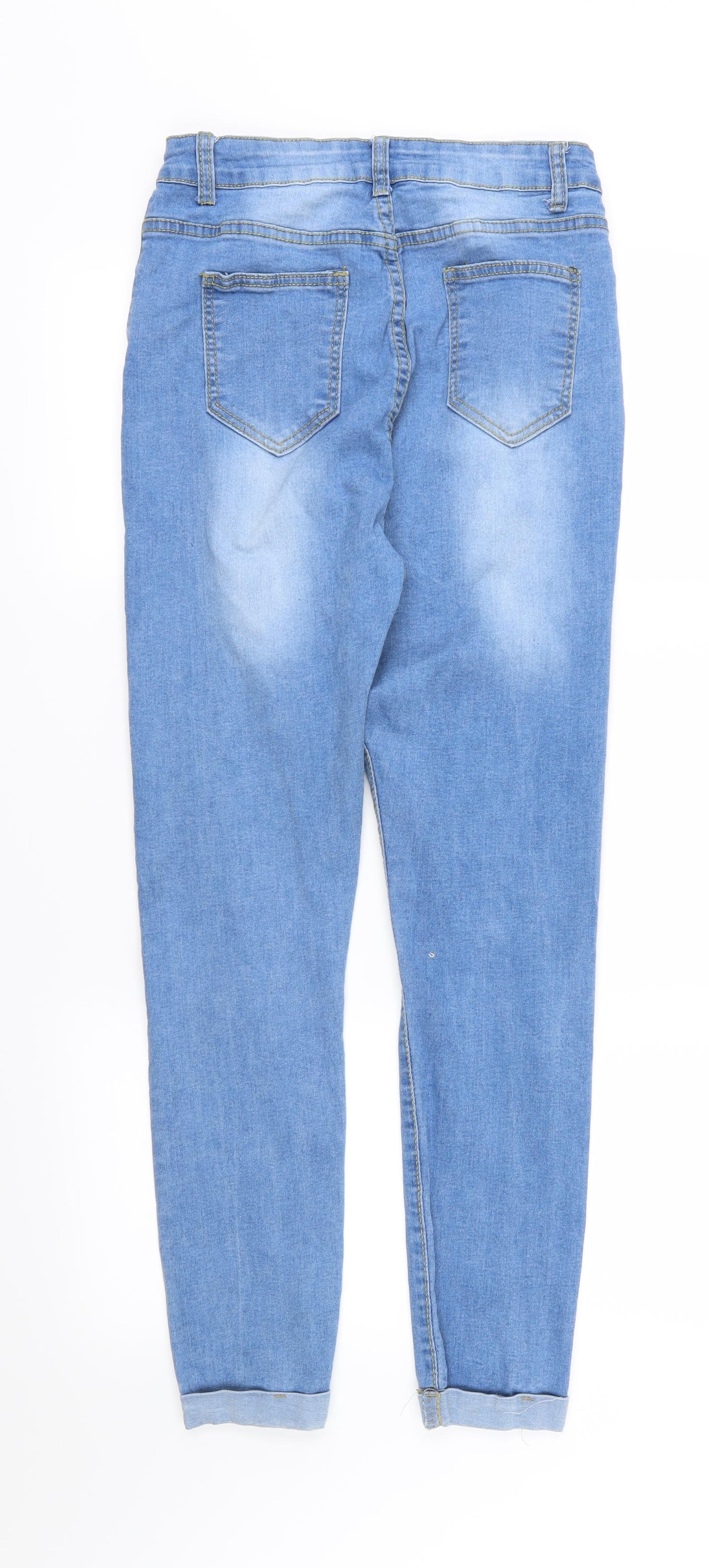 Denim Wise Womens Blue  Denim Skinny Jeans Size 14 L27 in