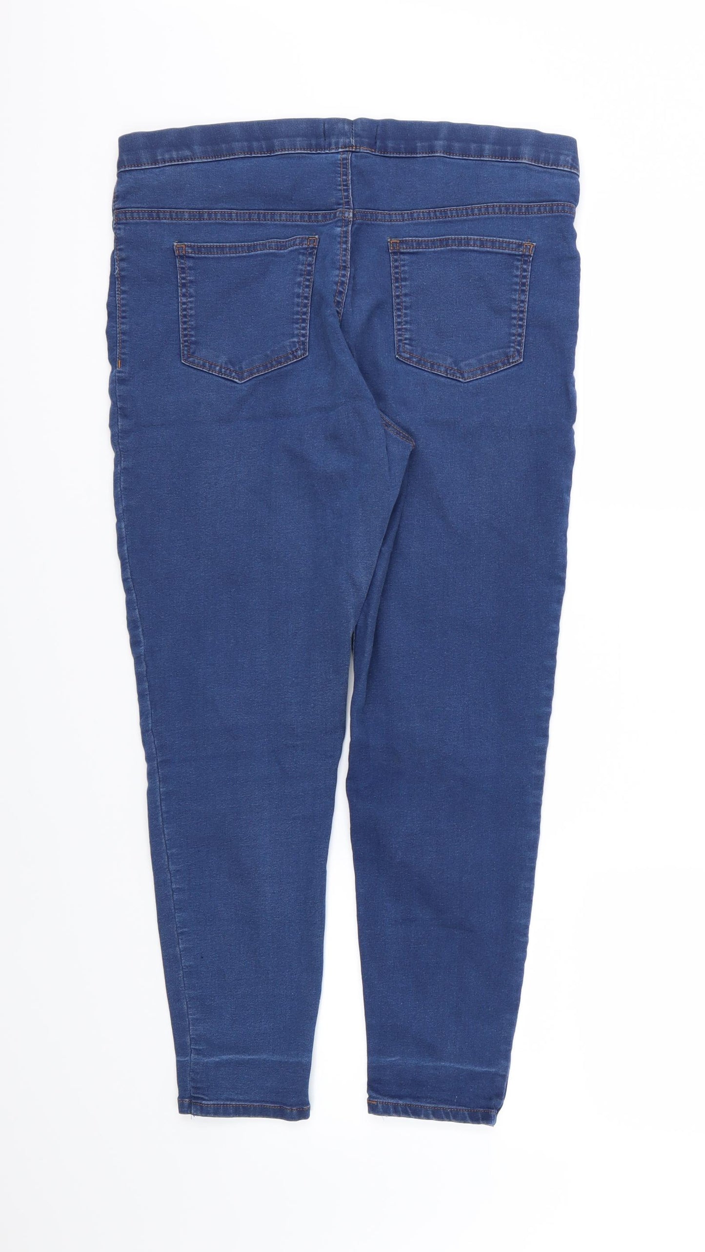 Marks and Spencer Womens Blue  Denim Jegging Jeans Size 16 L25 in - short Leg