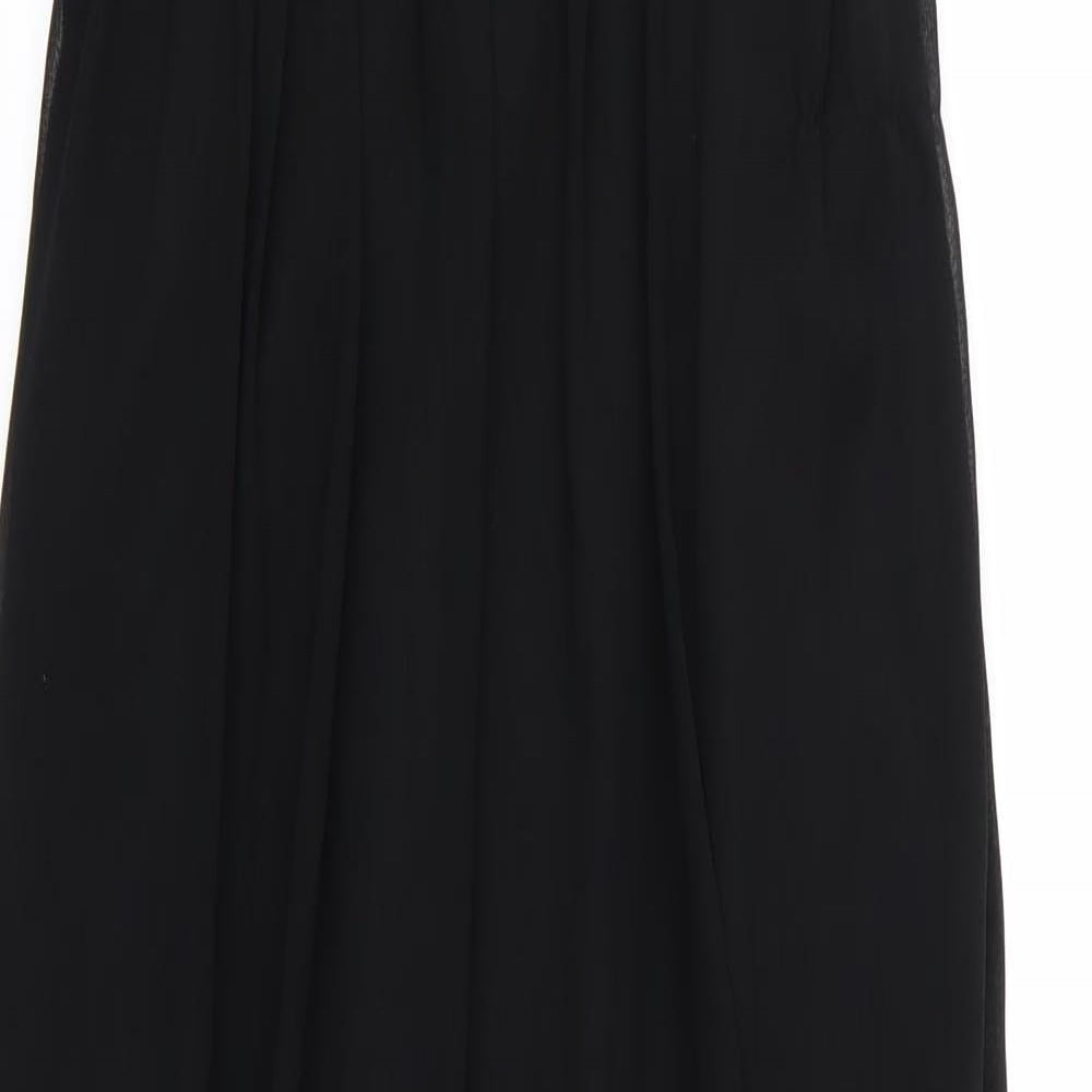 Quiz Womens Black  Chiffon Ball Gown  Size 8  - Jewelled