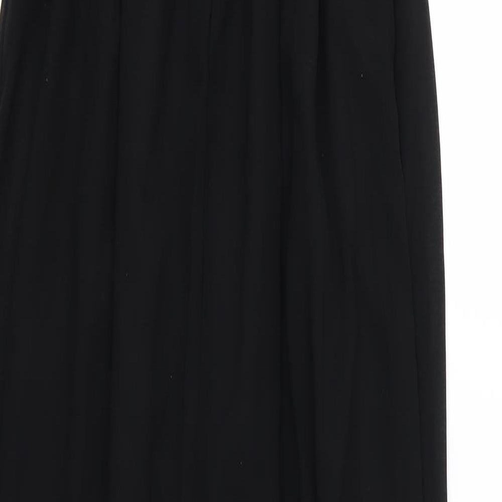 Quiz Womens Black  Chiffon Ball Gown  Size 8  - Jewelled