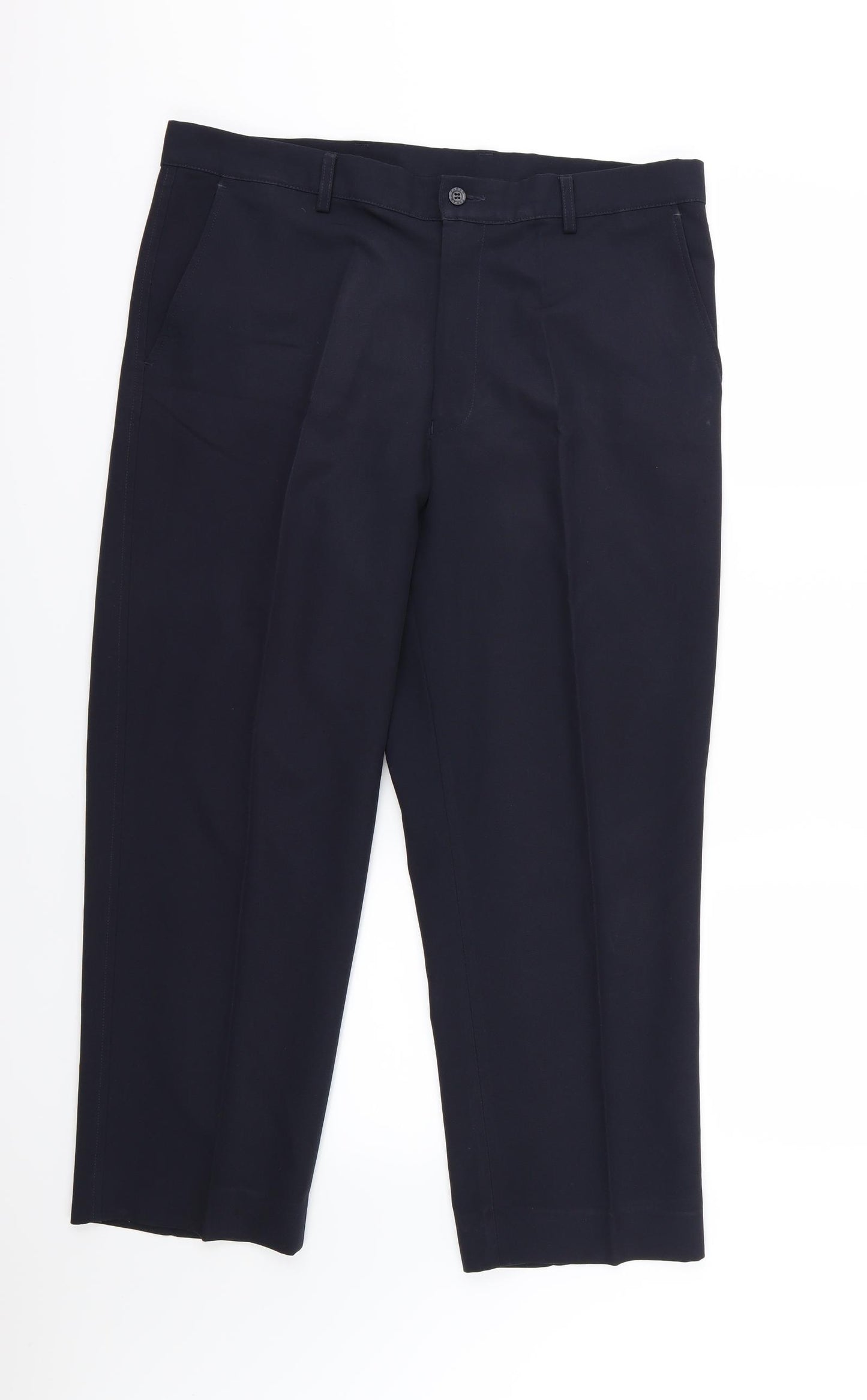 Farah Mens Blue  Rayon Trousers  Size 36 L27 in