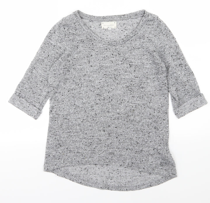 New Look Womens Grey Knit Pullover Jumper Size 12