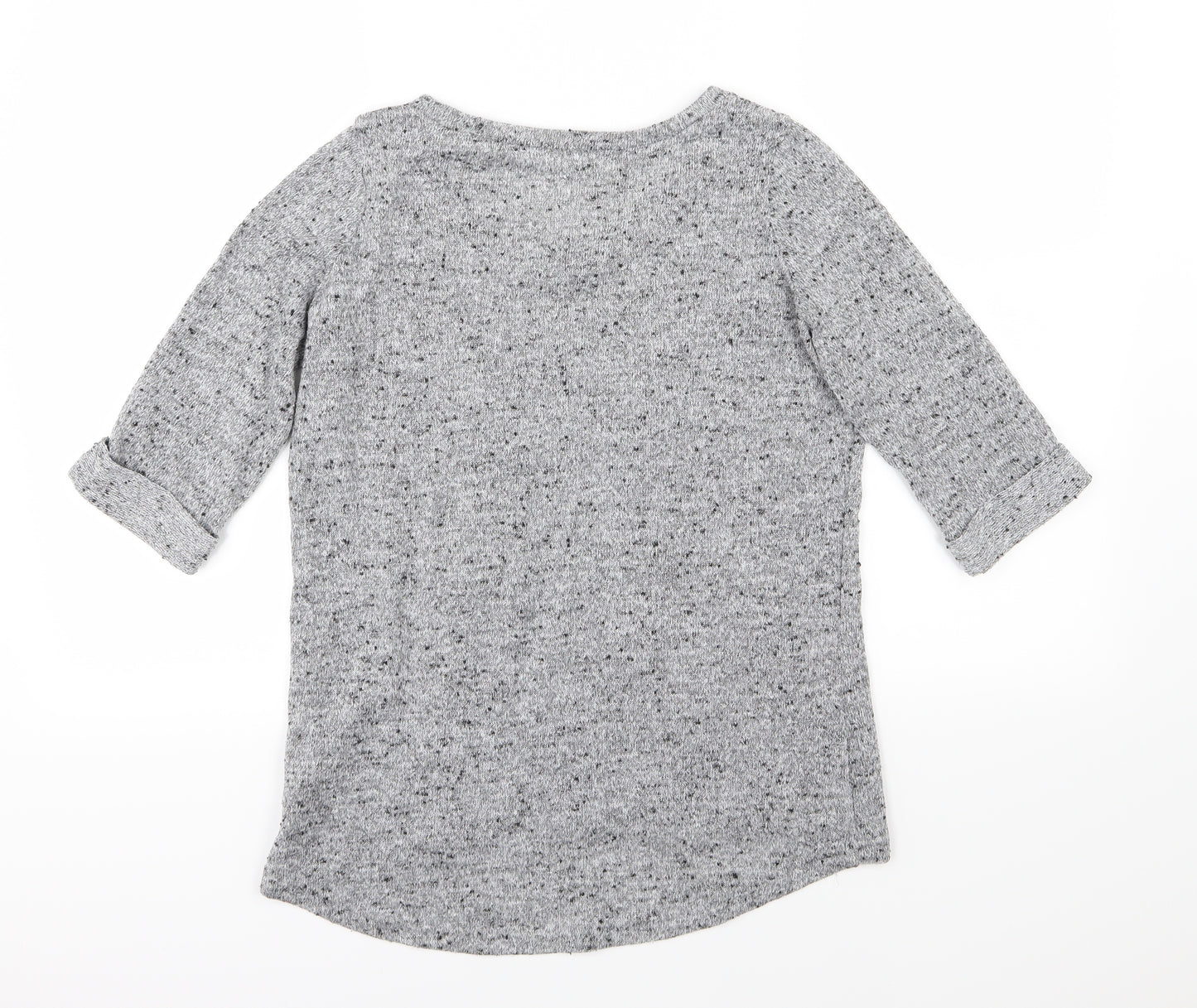 New Look Womens Grey  Knit Pullover Jumper Size 12