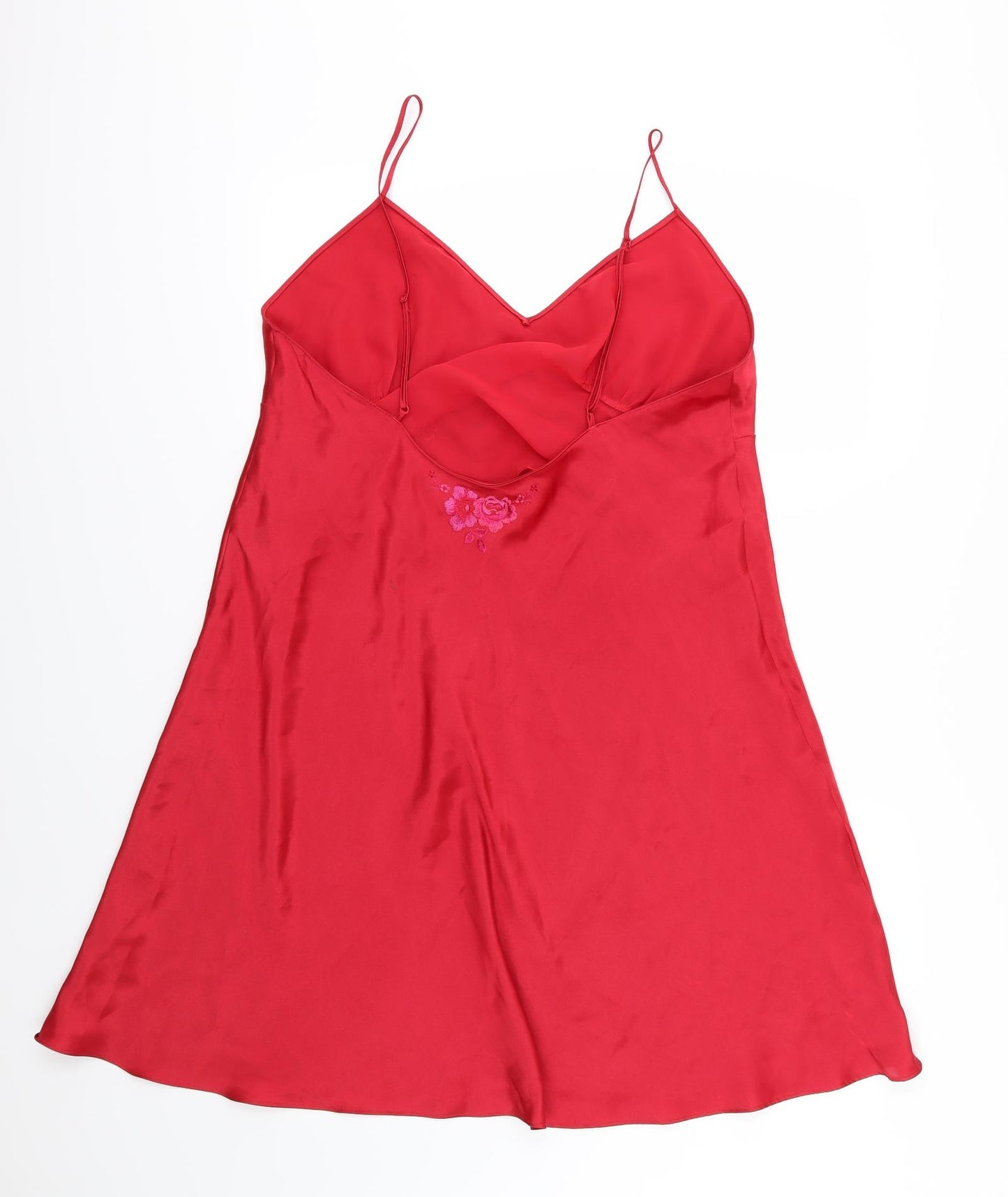 Marks and Spencer Womens Red Floral  Babydoll Dress Size 20