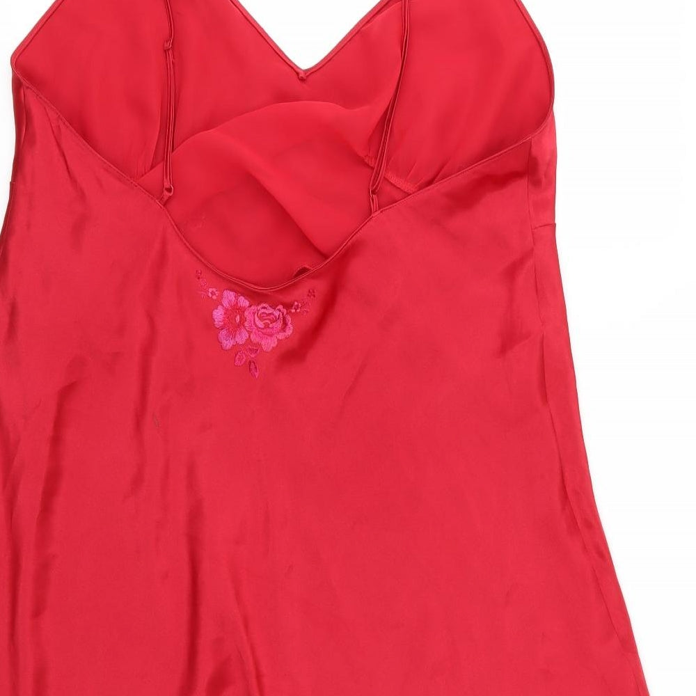 Marks and Spencer Womens Red Floral  Babydoll Dress Size 20