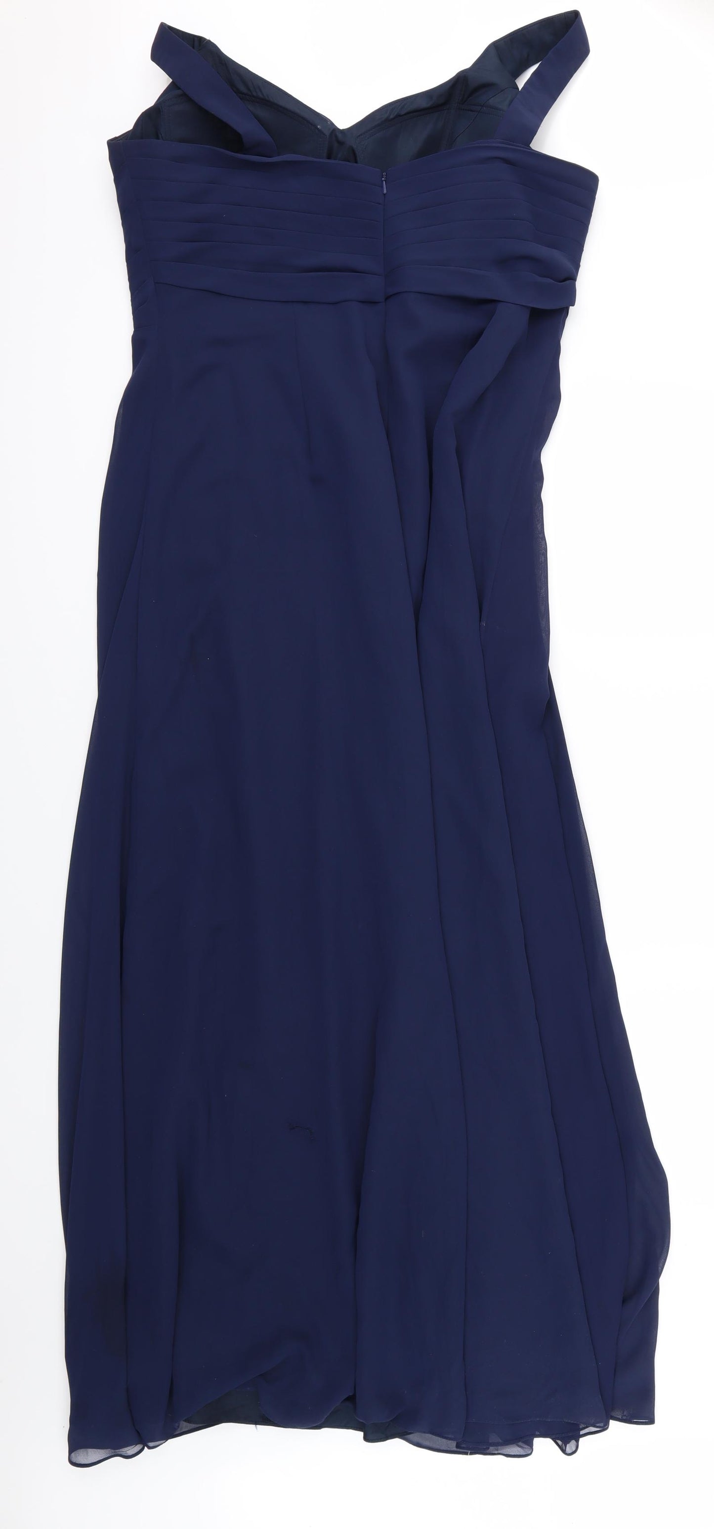 Elite Bridal Womens Blue  Chiffon Ball Gown  Size 20