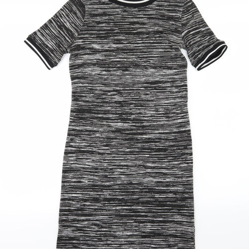 H&M Womens Grey  Knit T-Shirt Dress  Size 12