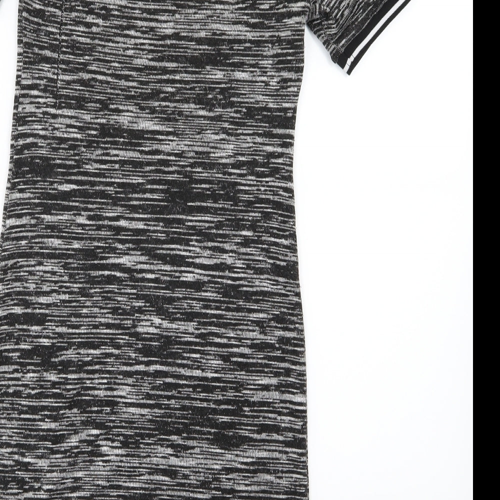 H&M Womens Grey  Knit T-Shirt Dress  Size 12