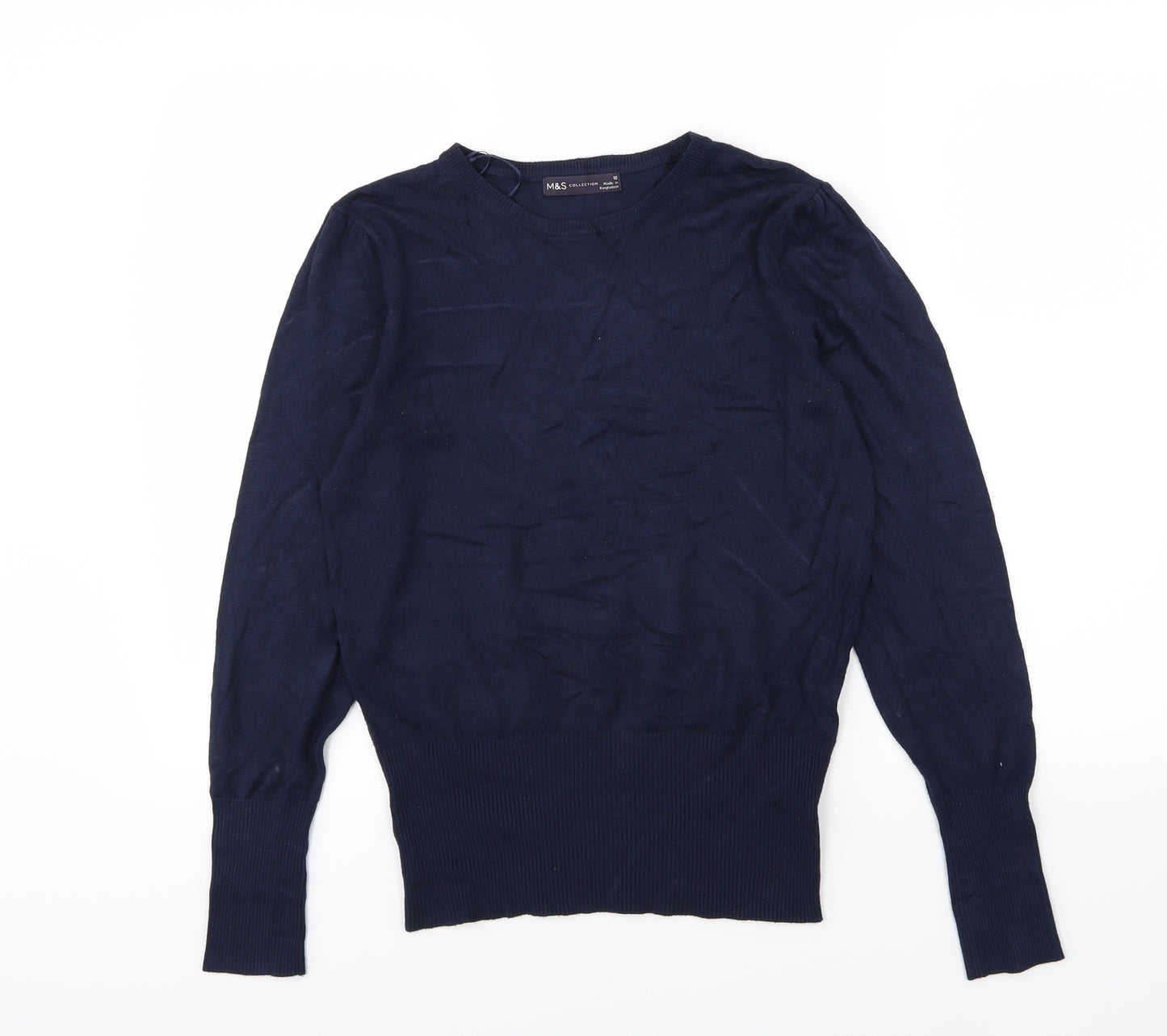 Marks and Spencer Womens Blue  Knit Pullover Jumper Size 10