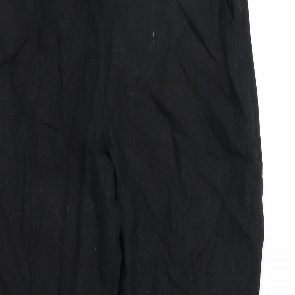 ASOS Womens Black   Cropped Trousers Size 10 L24 in
