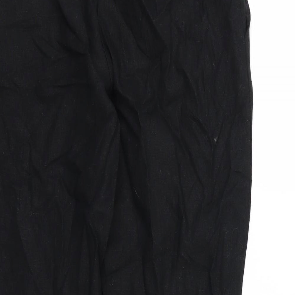 ASOS Womens Black   Cropped Trousers Size 10 L24 in