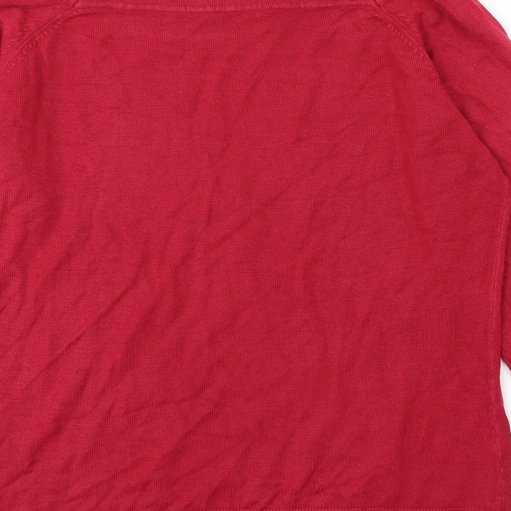 Marks and Spencer Womens Pink  Knit Pullover Jumper Size 16