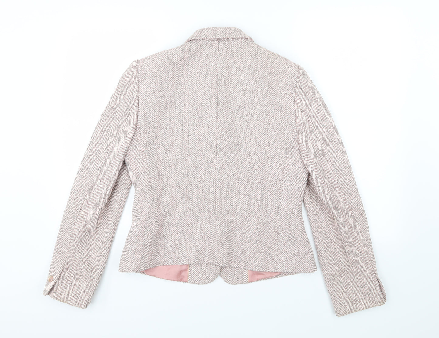 Per Una Womens Pink Herringbone  Jacket  Size 12