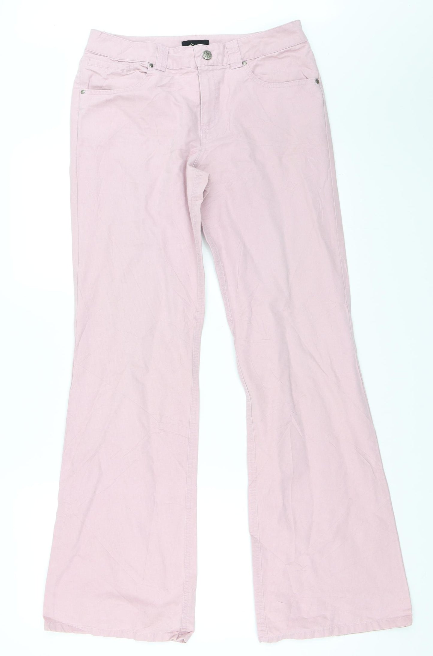 KEW Womens Pink   Bootcut Jeans Size 10 L31 in