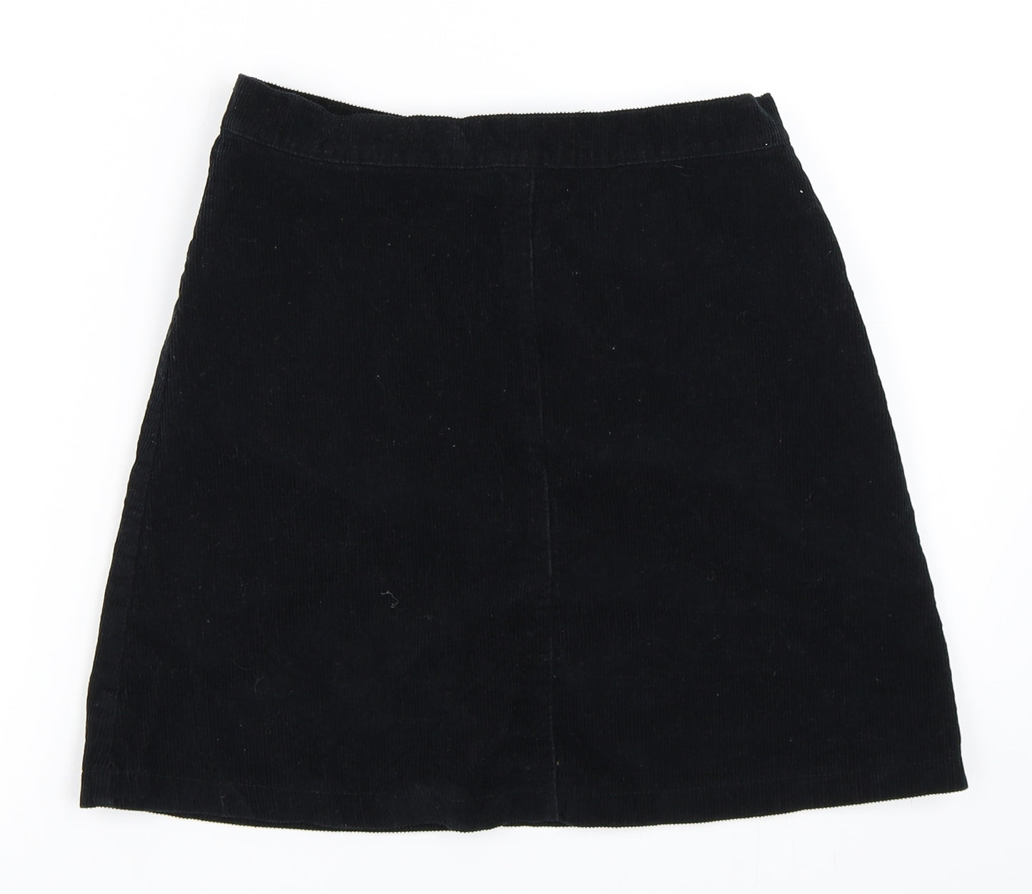 Amanzoo Apparel Womens Black  Corduroy Mini Skirt Size L