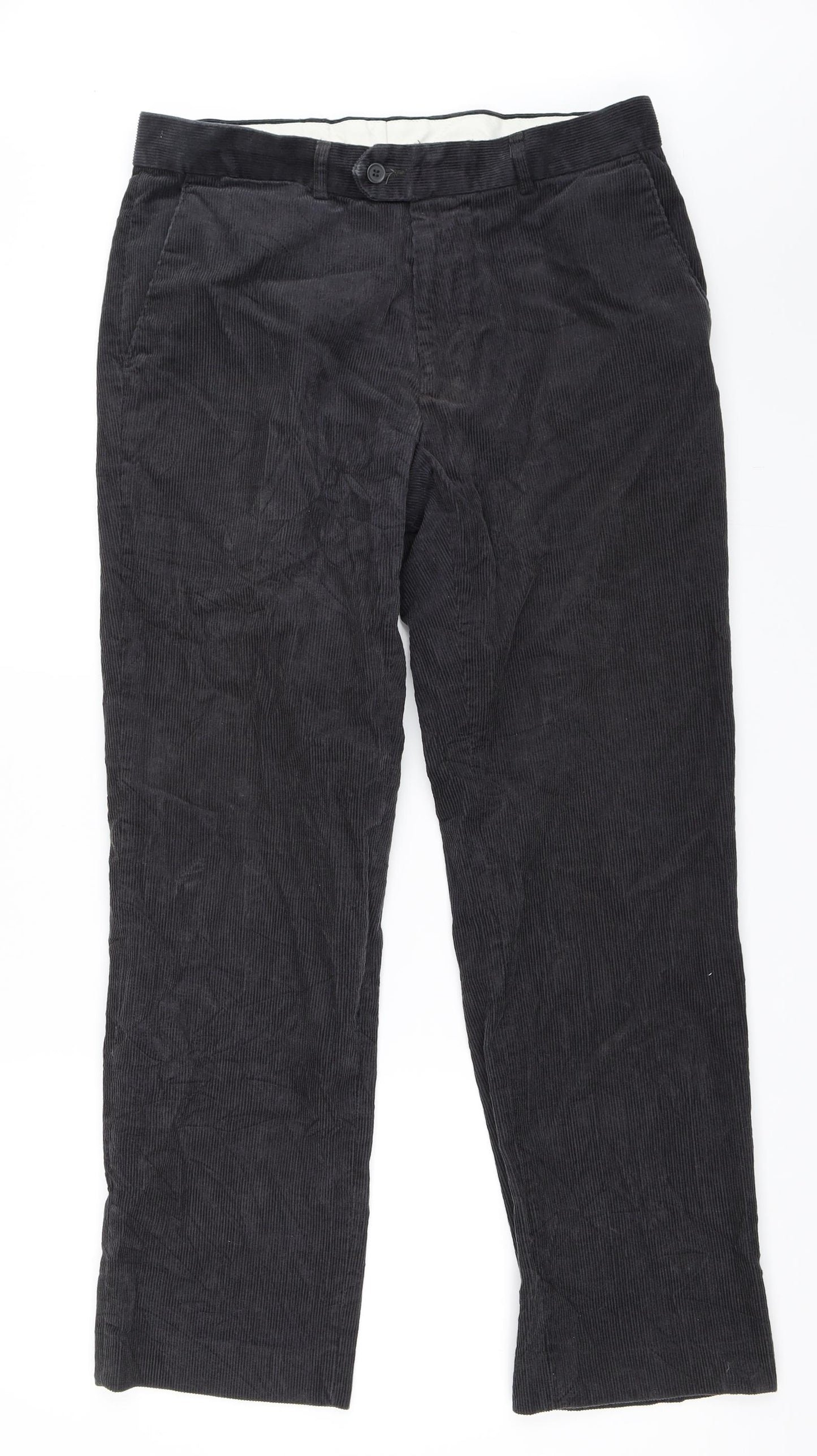 EWM Mens Grey  Corduroy Trousers  Size 34 in L31 in