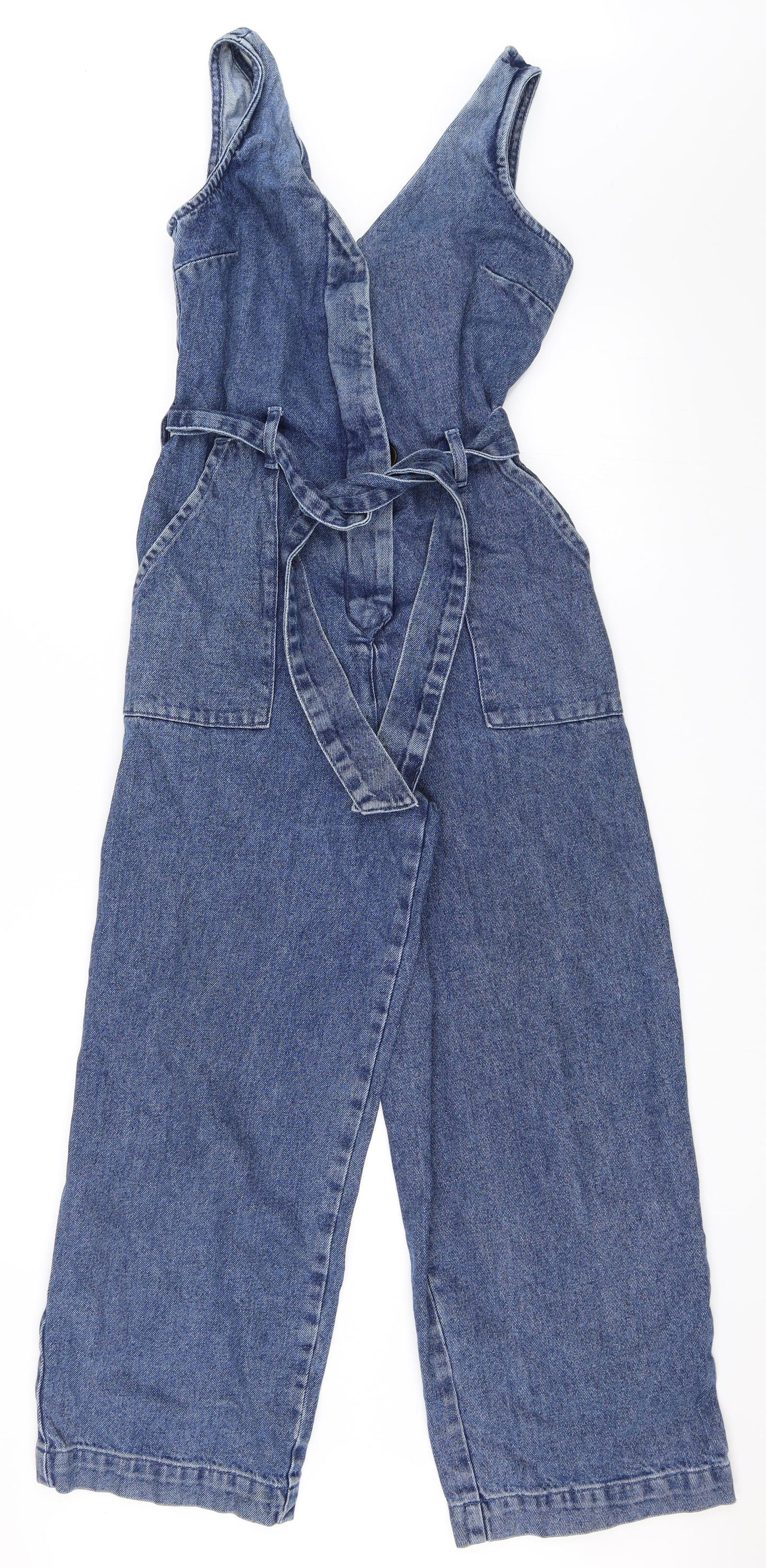 ASOS Womens Blue  Denim Jumpsuit One-Piece Size 8