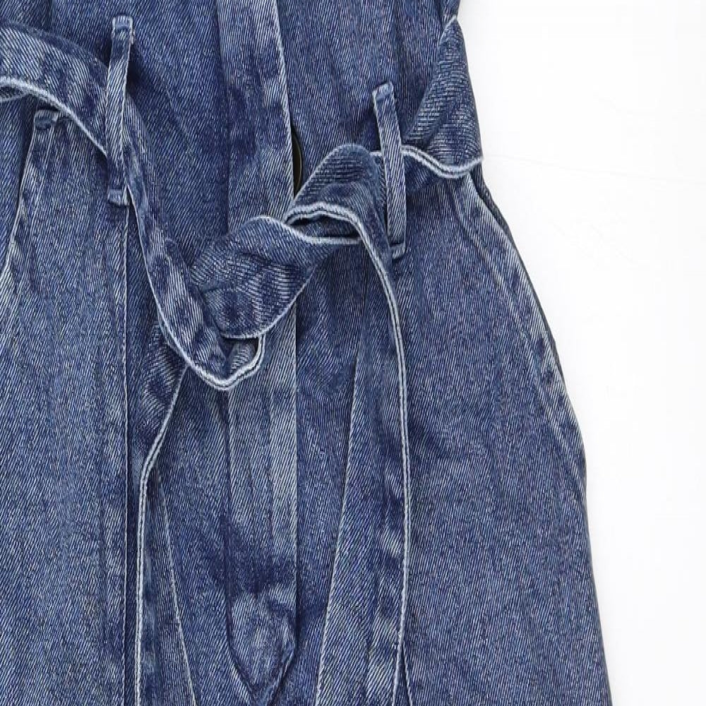ASOS Womens Blue  Denim Jumpsuit One-Piece Size 8