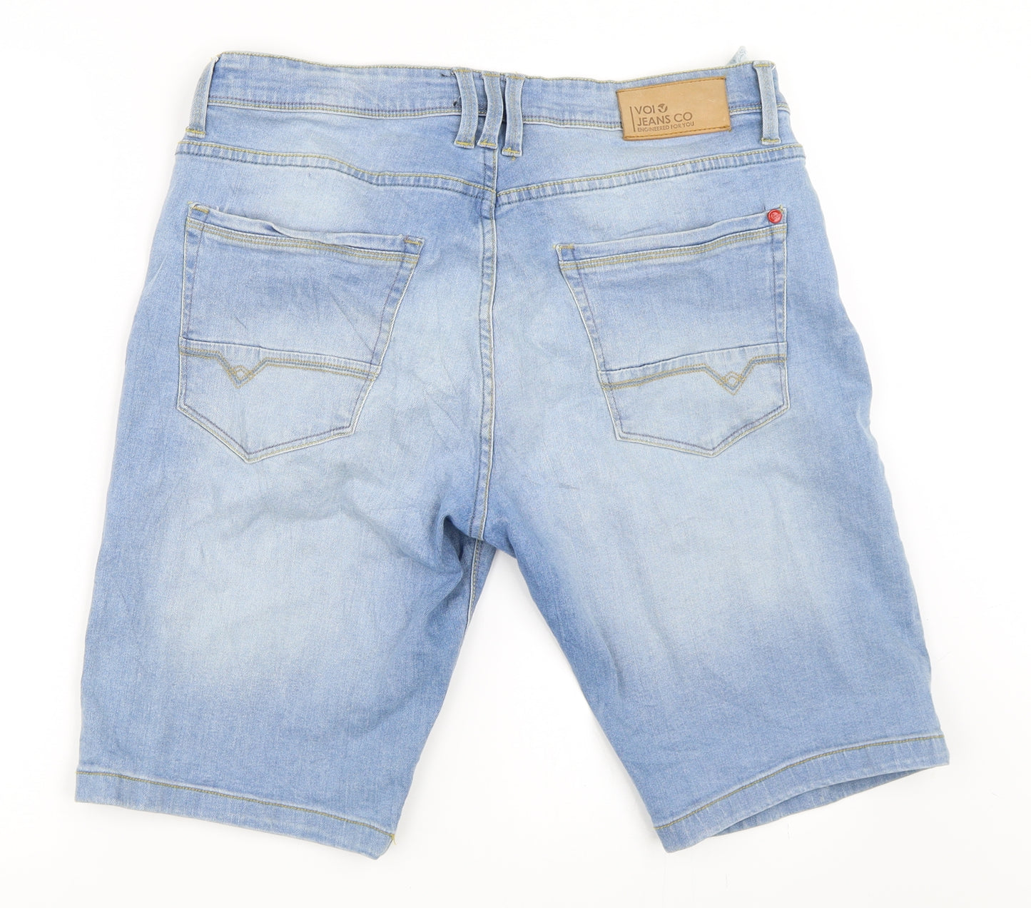 Voi Jeans Womens Blue  Denim Bermuda Shorts Size 36 in